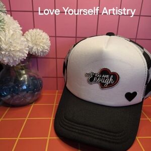 Hand Crafted Black and White Hat